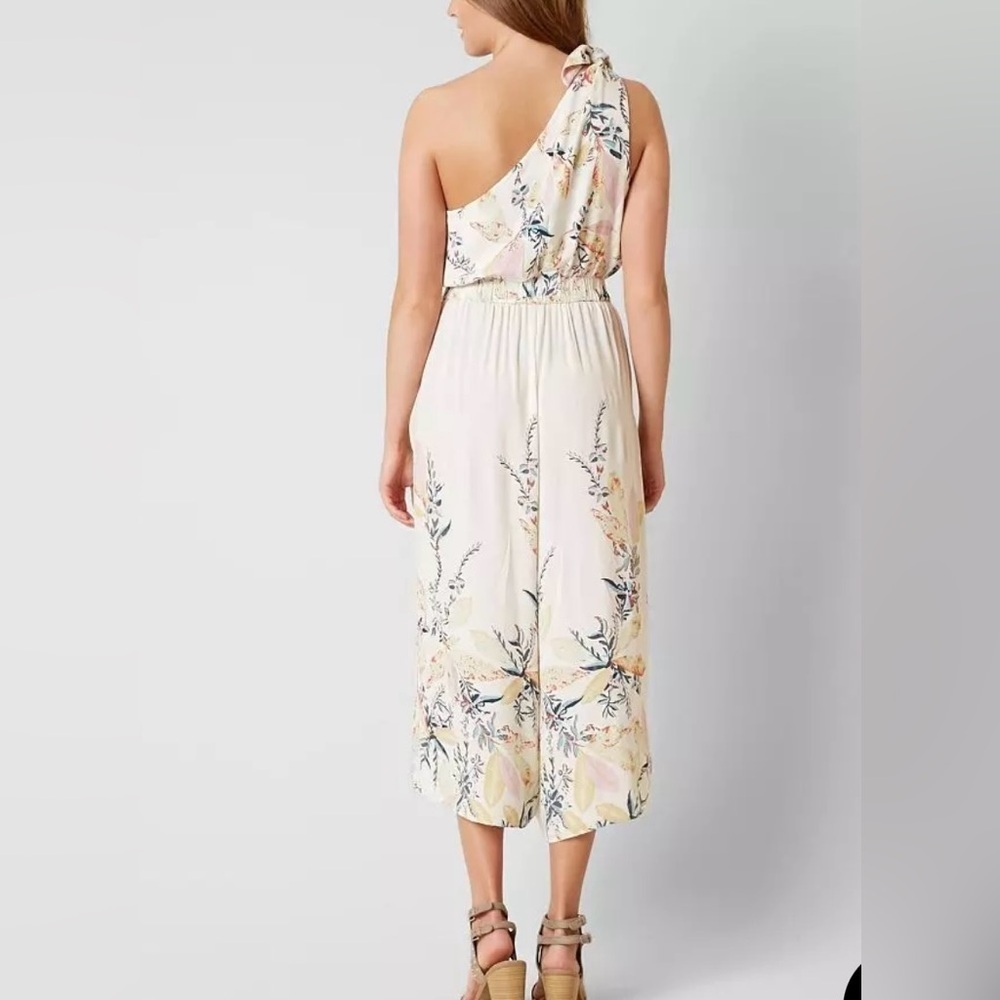 Free People Floral Wide Leg Jumpsuit - Cream and Pink - Picture 3 of 11